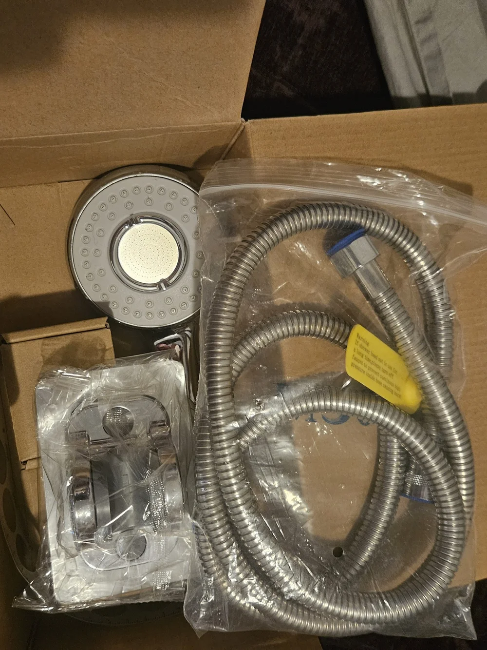 Chrome Handheld Shower Head Attachment